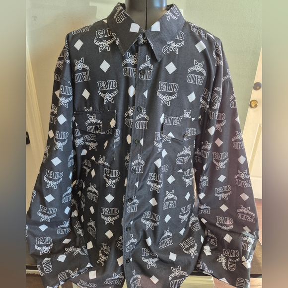 Black Graphic Men's Shirt 3X Benjamin Franklin - Picture 6 of 6